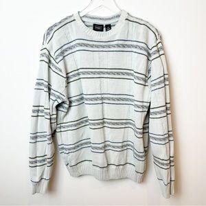 Vintage | Haggar Striped Knit Grandpa Sweater